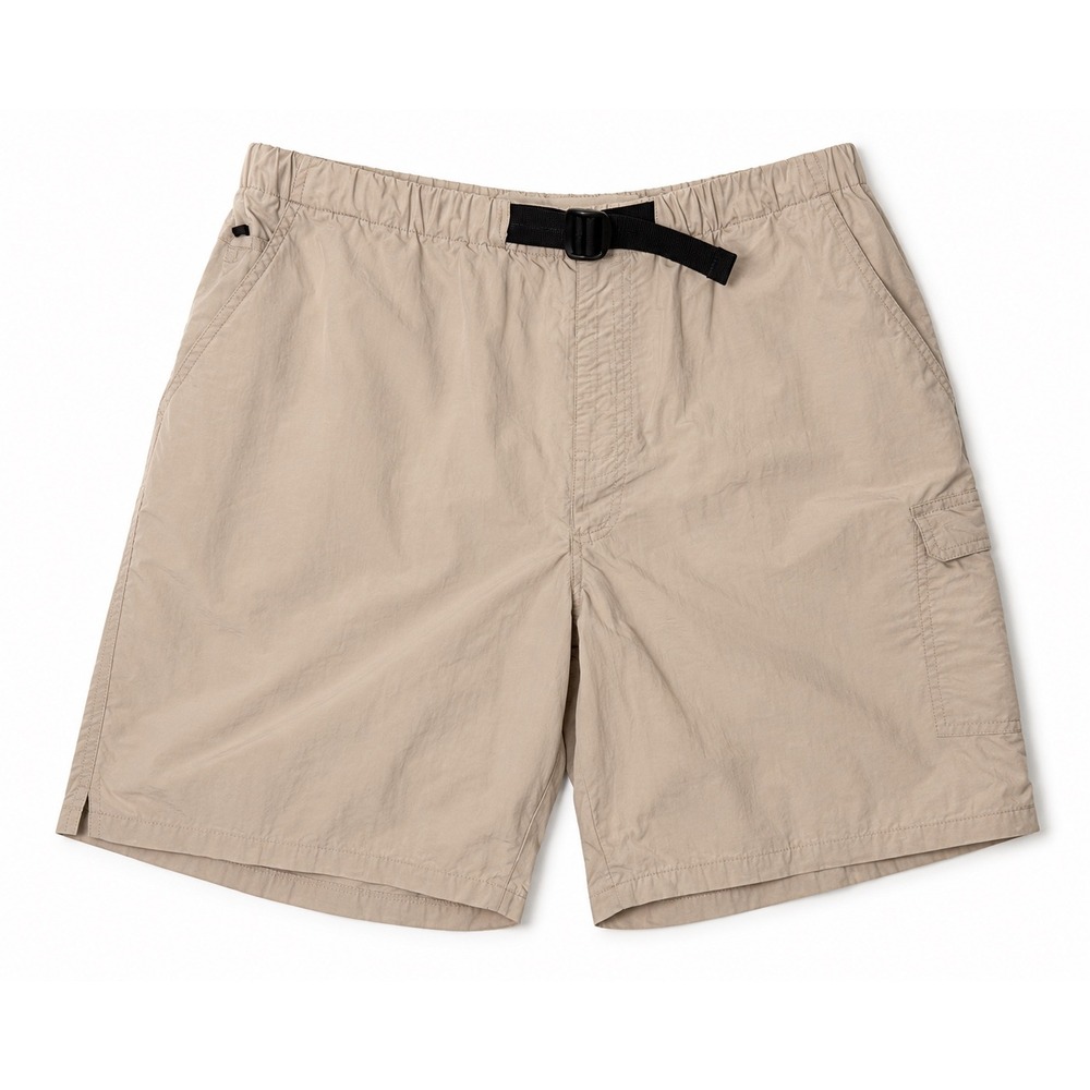 St. Johns Bay Cargo Shorts Mens L 36 Tan Belted Hiking Gorpcore Nylon Utility